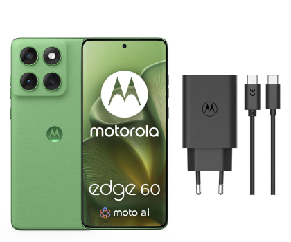 Smartfon / Telefon Motorola edge 60 5G 12/512GB Shamrock 120Hz + Ładowarka 68W